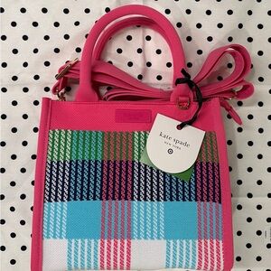 Kate Spade x Target Plaid Knit Crossbody Bag